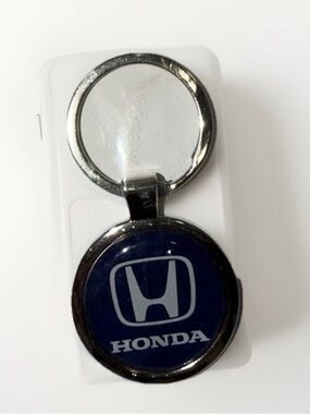 Honda Logo Keychain - Navy Blue and Silver